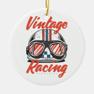 Décoration En Céramique Casque de course