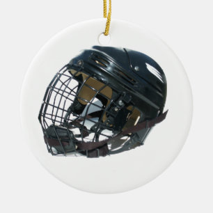 Décoration En Céramique Casque d'hockey