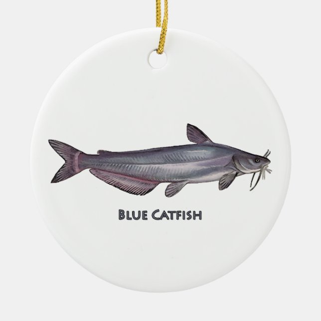 Décoration En Céramique Catfish bleu (Devant)