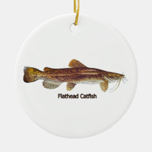 Décoration En Céramique Catfish en tête d'affiche
