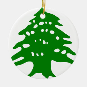 Décoration En Céramique Cèdre vert/cèdre du Liban