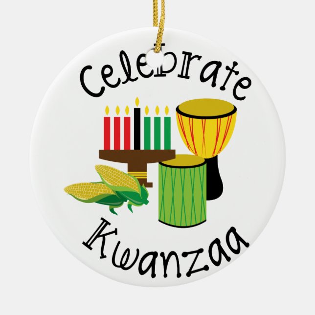 Décoration En Céramique Célébrer Kwanzaa (Devant)