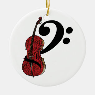 Décoration En Céramique Cello Clef