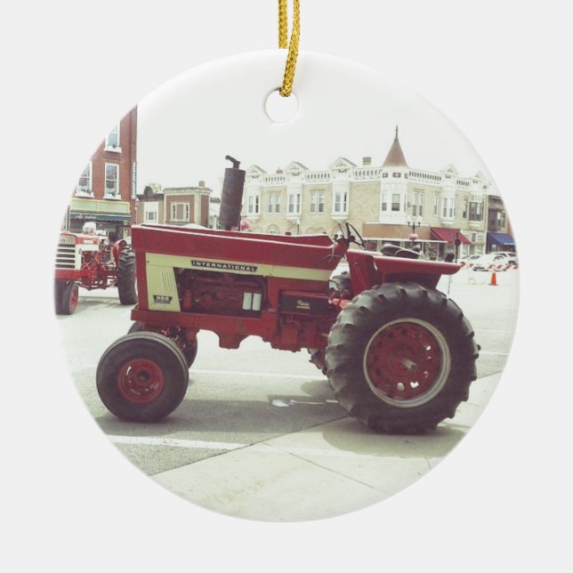 Décoration En Céramique Centre-ville de Tracteur (Devant)