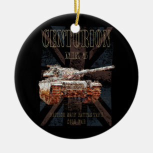 Décoration En Céramique Centurion MK 5 MBT. Batterie principale britanniqu