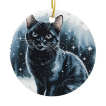 Cercle de chat noir Noël Noël Noël