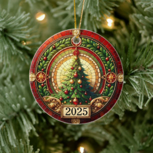 Décoration En Céramique Cercle de Lumière – Bénédiction de l'Arbre de Noël