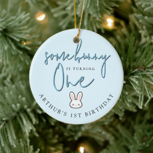 Décoration En Céramique Certains Lapin fête son premier anniversaire