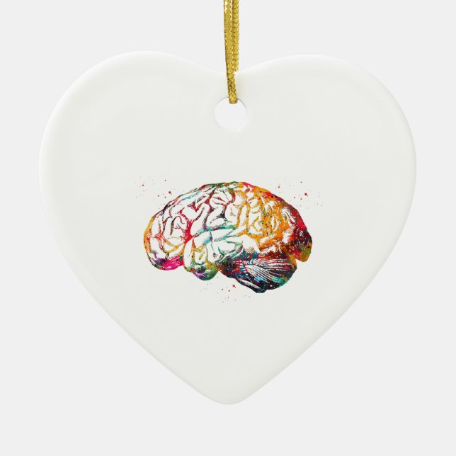 Décoration En Céramique Cerveau humain (Devant)
