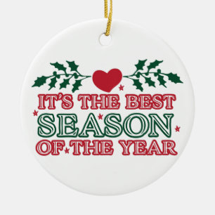 Décoration En Céramique C'est la meilleure saison de l'année   Joyeux Fête