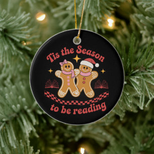 Décoration En Céramique C'est la saison pour lire l'école de Noël