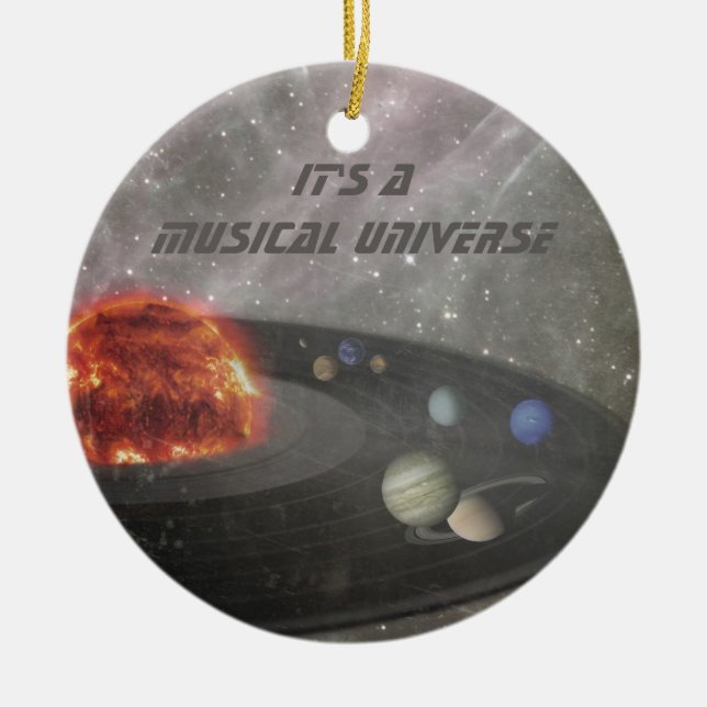 Décoration En Céramique C'est un univers musical (Devant)