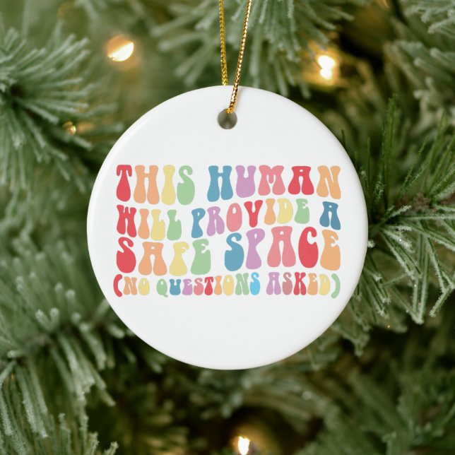 Décoration En Céramique Cet humain fournira un espace sûr Gay LGBTQ (Arbre)