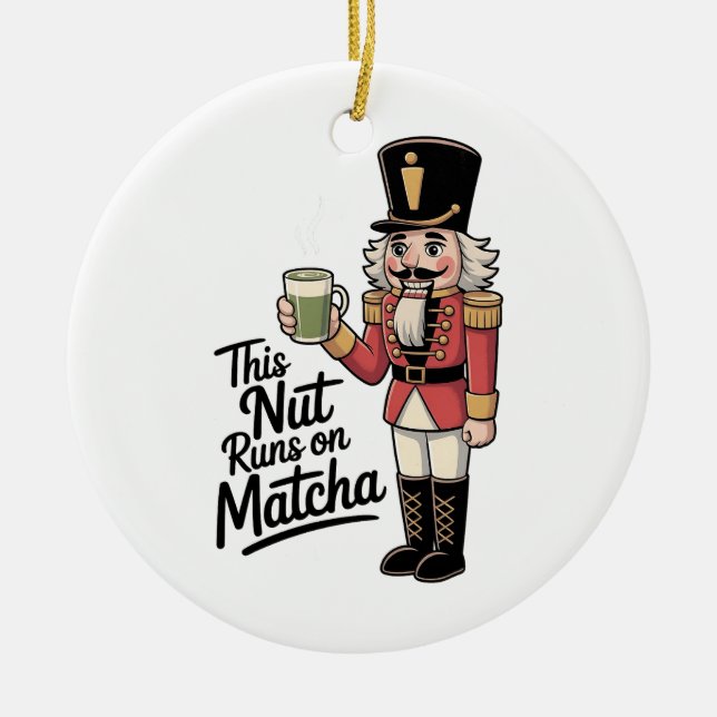 Décoration En Céramique Cette noix tourne sur Casse-Noisette Matcha de Noë (Devant)