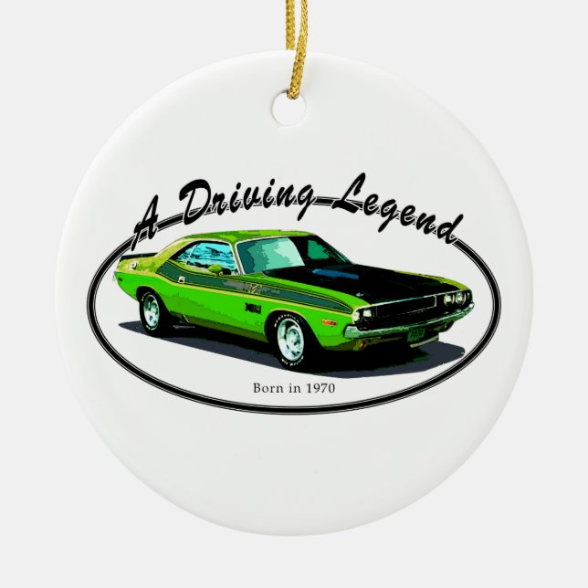 Décoration En Céramique Challengeur de 1970 Dodge (Devant)