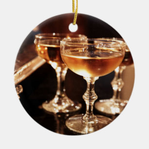Décoration En Céramique Champagne glass goltoast