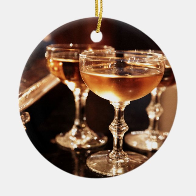 Décoration En Céramique Champagne glass goltoast (Devant)