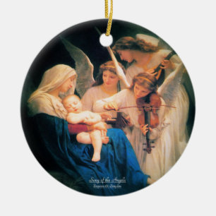 Décoration En Céramique Chanson des Anges 1881