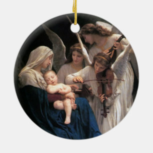 Décoration En Céramique Chanson des Anges (1881) de Bouguereau