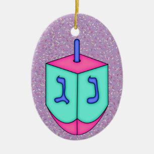 Décoration En Céramique Chanukah Dreidel