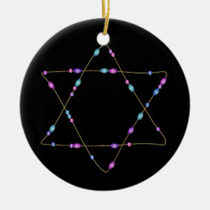 Décoration En Céramique Chanukah Star of David