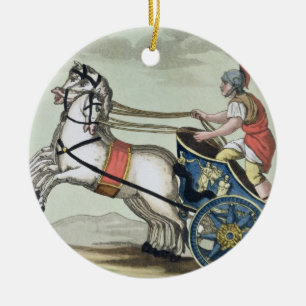 Décoration En Céramique Charioteer, de 'L'Antica Roma', 1825 (éclairage c
