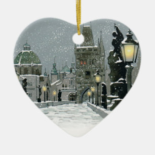 Décoration En Céramique Charles Bridge ornament