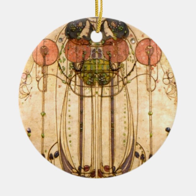 Décoration En Céramique Charles Rennie Mackintosh Le Wassail (Devant)
