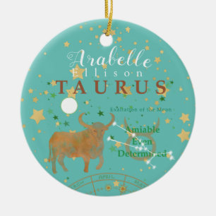 Décoration En Céramique Charming Taurus Zodiac