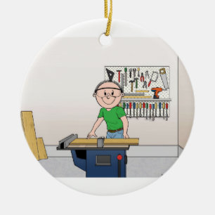 Décoration En Céramique Charpentier - mâle