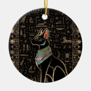 Décoration En Céramique Chat égyptien - Bastet