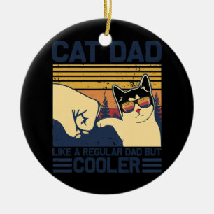 Décoration En Céramique Chat Papa Comme un père ordinaire mais GLACIÈRE Dr