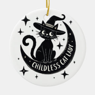 Décoration En Céramique Chat sans enfant Lady Harris Walz Halloween Pastel