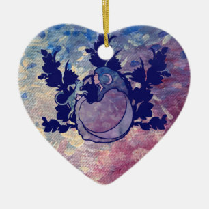 Décoration En Céramique Chat Sorcière Lune Déesse Wiccan Chat Carte Person