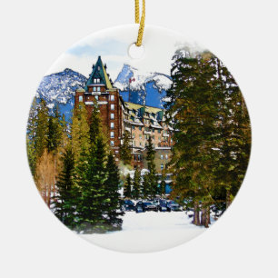 Décoration En Céramique Château des Rocheuses - Banff Canada
