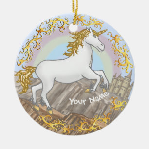 Décoration En Céramique Château Unicorn