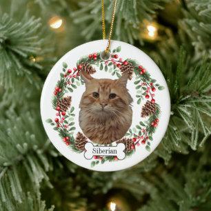 Décoration En Céramique chats sibériens