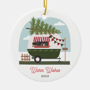 Décoration En Céramique Chauds Chaud Cocaca Camper Noël