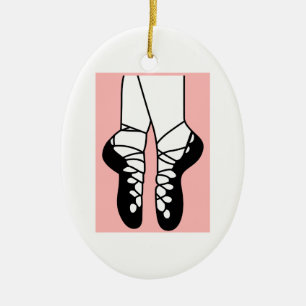 DÉCORATION EN CÉRAMIQUE CHAUSSURES DE DANSE D'IRLANDAIS