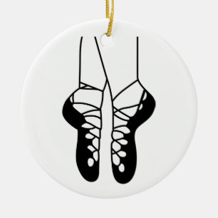 Décoration En Céramique Chaussures de danse irlandaises