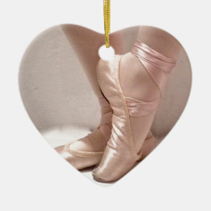 Décoration En Céramique Chaussures en ballet rose