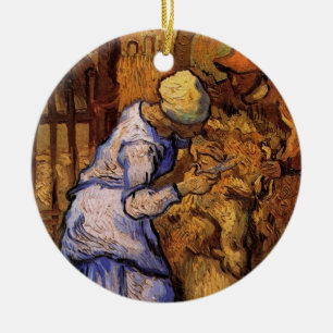 Décoration En Céramique Cheep Shearers (après Millet) par Vincent van Gogh