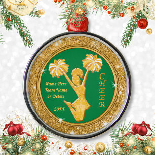 Décoration En Céramique Cheerleader Christmas Ornaments Personalized