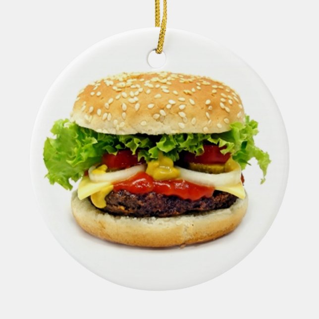 Décoration En Céramique Cheeseburger (Devant)