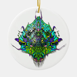 Décoration En Céramique Chef Alien - Aqua