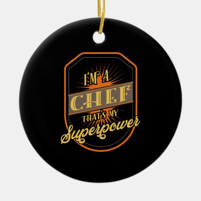 Décoration En Céramique Chef Cook Gift (Devant)