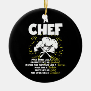 Décoration En Céramique Chef De Déclaration Parfait Pour N'Importe Quel Co