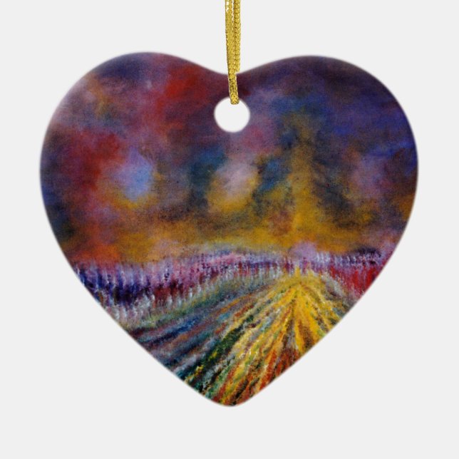 Décoration En Céramique Chemin pourpre (Devant)