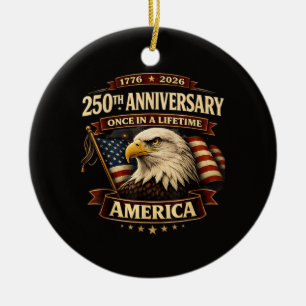 Décoration En Céramique Chemise 250e anniversaire États-Unis 250e Amérique