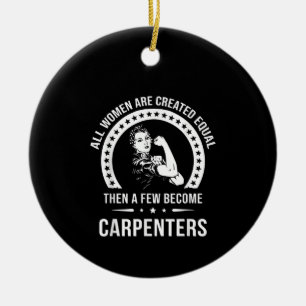 Décoration En Céramique Chemise de charpentier pour femmes charpentier